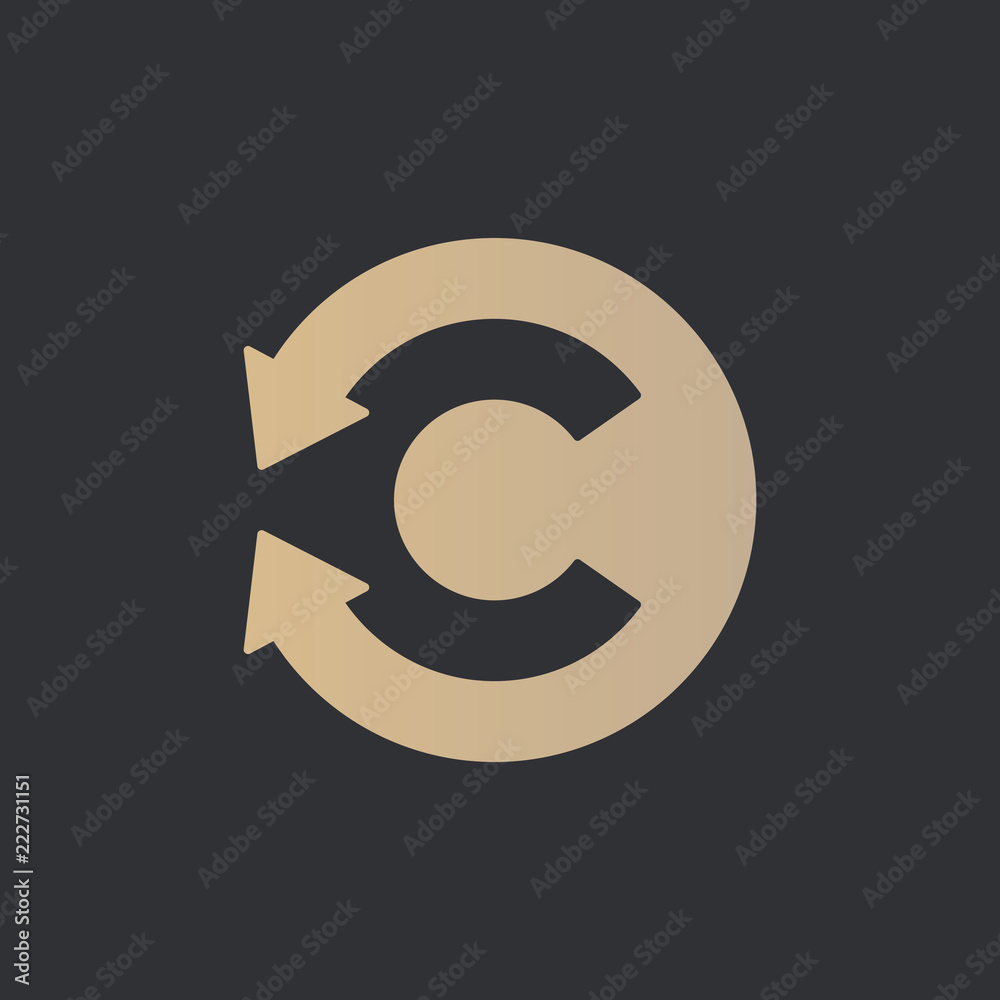 Fototapeta premium Letter C arrow