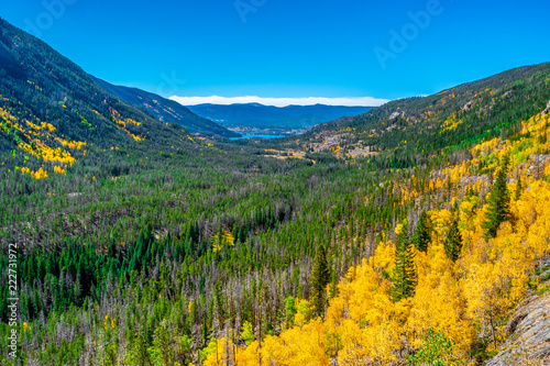 Beautiful Fall Hike in Aspens in Grand Lake, Colorado