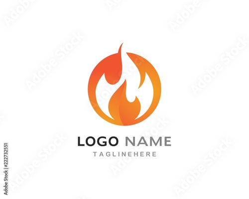 Fire flame Logo Template