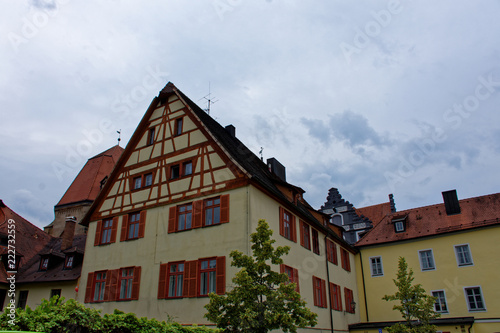 beautiful architecture of the old town of Ansbach