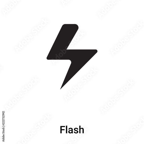 Free Download Flash icon vector isolated on white background, logo concept of Flash sign on transparent background, black filled symbol - GFXLoad