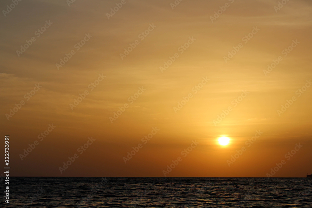 The sunrise around Dutch Bay while on the boat in Trincomalee