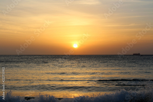 The sunrise around Dutch Bay while on the boat in Trincomalee