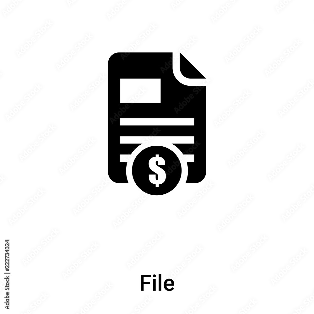 File icon vector isolated on white background, logo concept of File sign on transparent background, black filled symbol File icon vector isolated on white background, logo concept of File sign on transparent background, black filled symbol