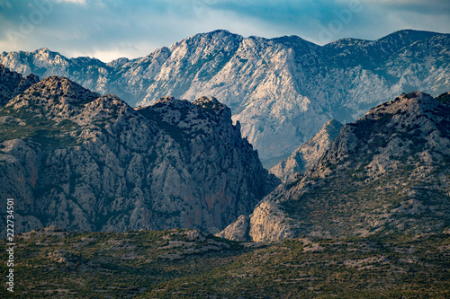 Extreme mountains in Paklenica National Park  Velebit  Croatia