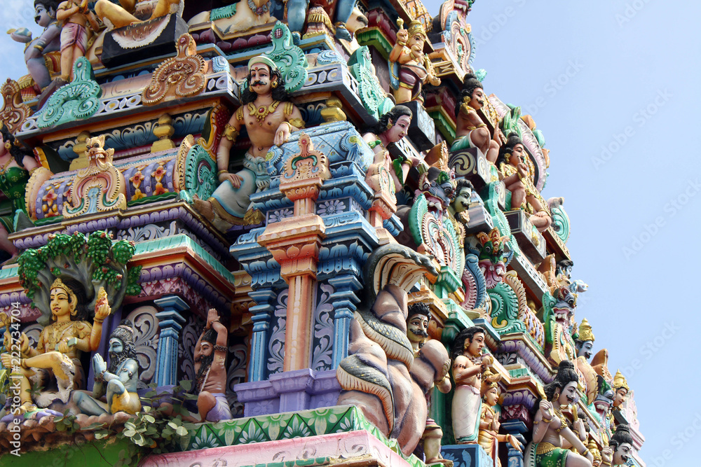 The Hindu Temple Koneswaram Kovil around Fort Frederick in Trincomalee