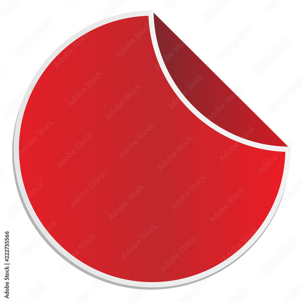 empty promotion label on white background. red sticker. red vector sticker. empty promotion label on white background. red sticker. red vector sticker.