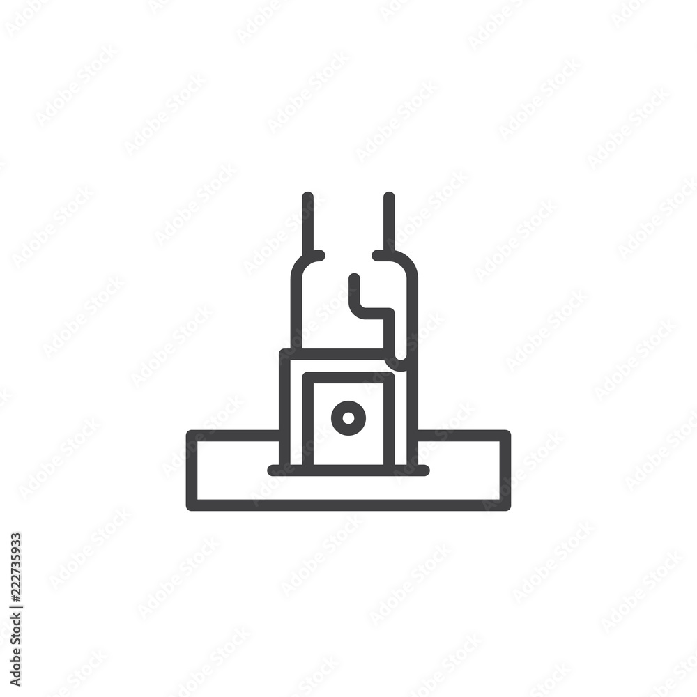 Money donation outline icon. linear style sign for mobile concept and web design. Hand put money in donation box simple line vector icon. Symbol, logo illustration. Pixel perfect vector graphics Money donation outline icon. linear style sign for mobile concept and web design. Hand put money in donation box simple line vector icon. Symbol, logo illustration. Pixel perfect vector graphics
