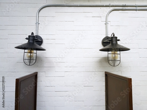 Vintage Wall Lamps matt-black color