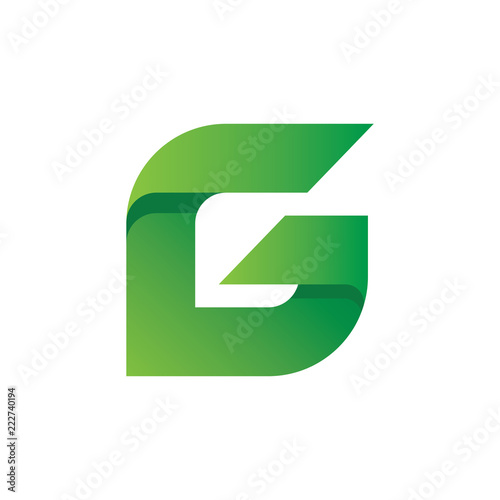 Letter G green Logo