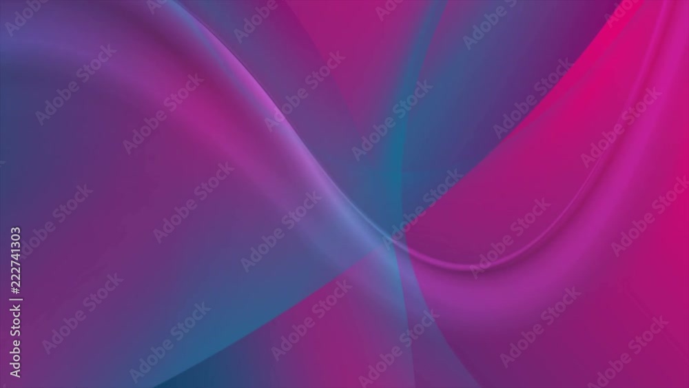 Blue and pink flowing holographic waves motion graphic design