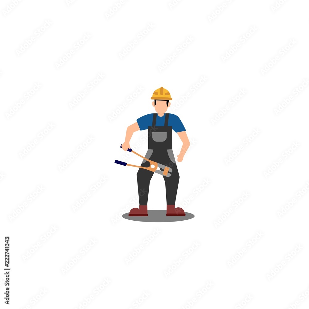Workwear Carrying Tools Illustration