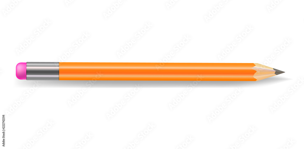 Vector Pencil, Isolated on White Background illustration. Vector Pencil, Isolated on White Background illustration.