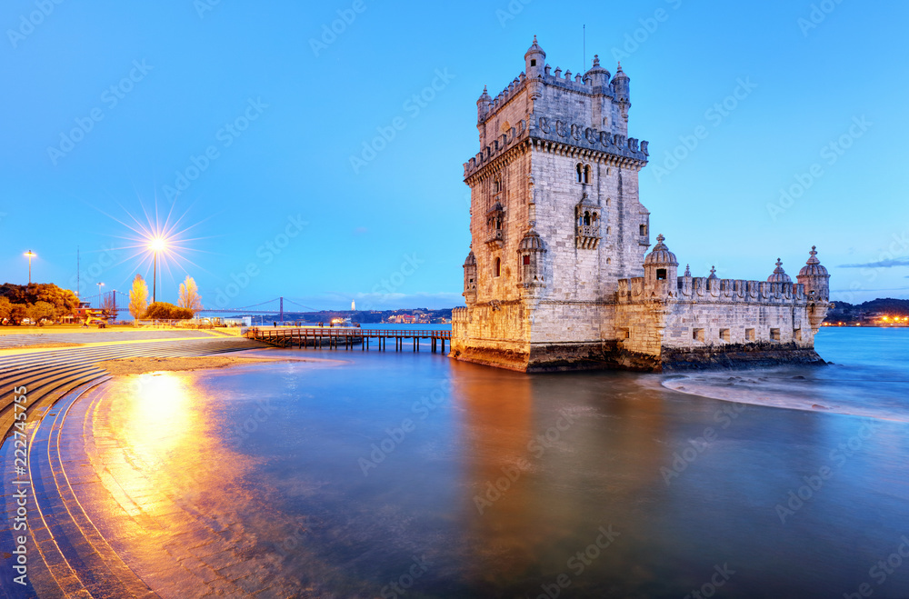 Belem tower, Lisbon - Portugal at night