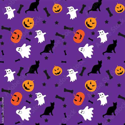 Halloween seamless pattern.
