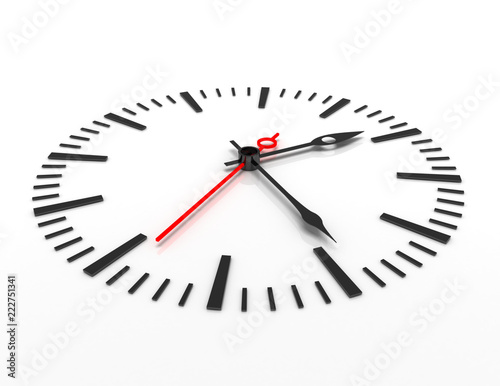time concept clock closeup 3d
