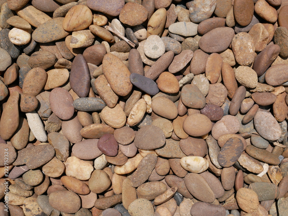 pebbles on the beach,background of smooth stones in garden