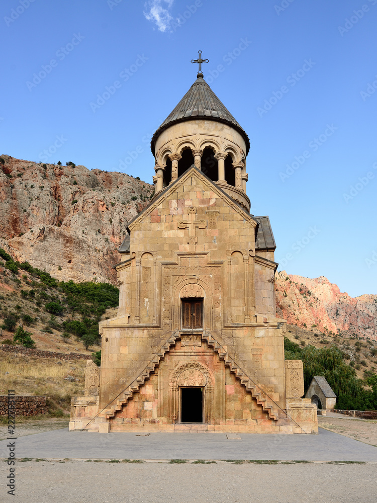 Armenia, Noravank monastery near Areni village. Armenian monastery from the 13th century, put in the ravine of the river of Arpa, in the Wajoc Dzor province in Armenia