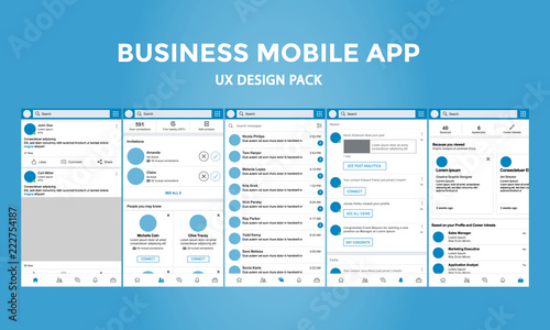 Business Mobile App - UX Design Pack photo