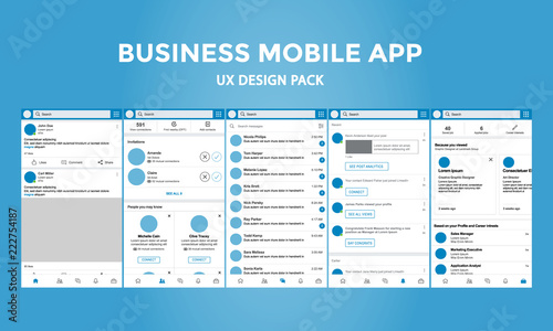 Business Mobile App - UX Design Pack