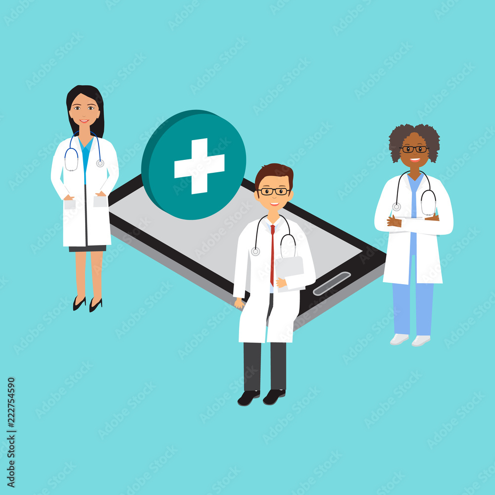 Medical Online concept.illustration EPS 10. Vector. Medical Online concept.illustration EPS 10. Vector.