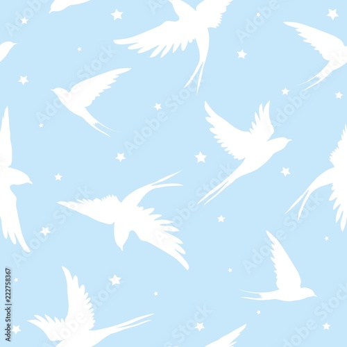 swallow pattern - vector illustration