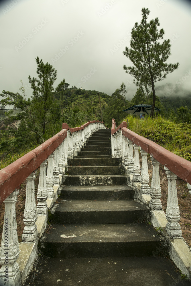 old stairs in asia