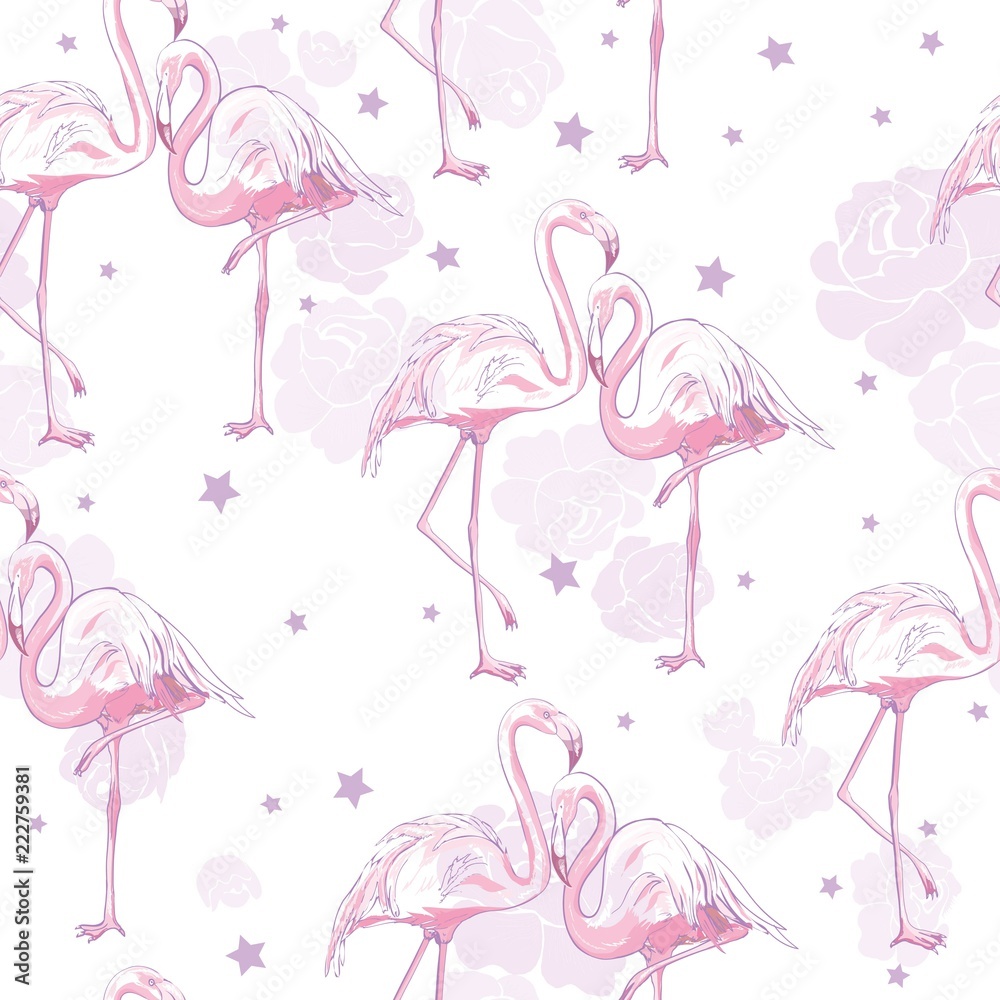 seamless flamingo pattern vector illustration seamless flamingo pattern vector illustration