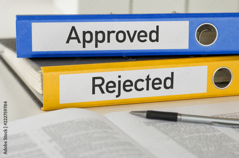 Folders with the label Approved and Rejected Folders with the label Approved and Rejected