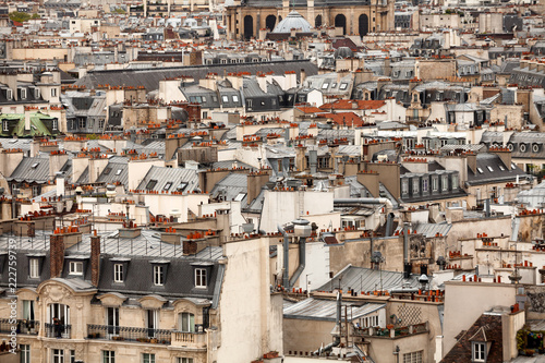 Elevated view over Paris