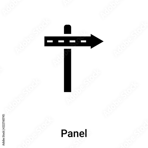 Panel icon vector isolated on white background, logo concept of Panel sign on transparent background, black filled symbol
