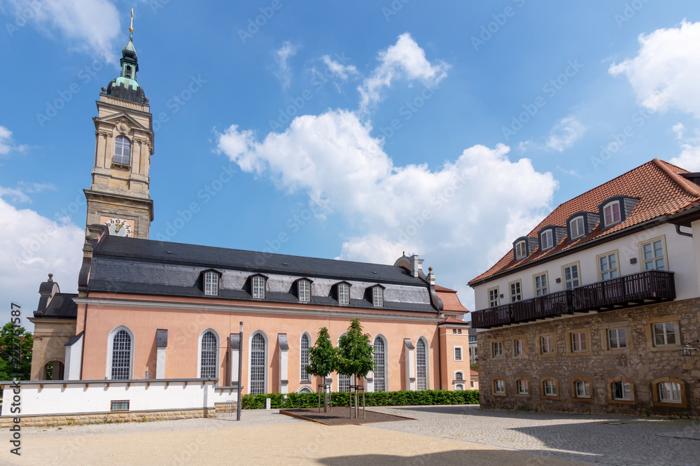 Seitenansicht der  Georgenkirche in Eisenach, Thüringen