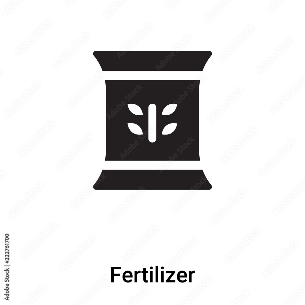 Fertilizer icon vector isolated on white background, logo concept of ...