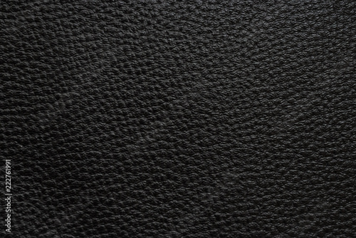 Luxury black textured leather background.