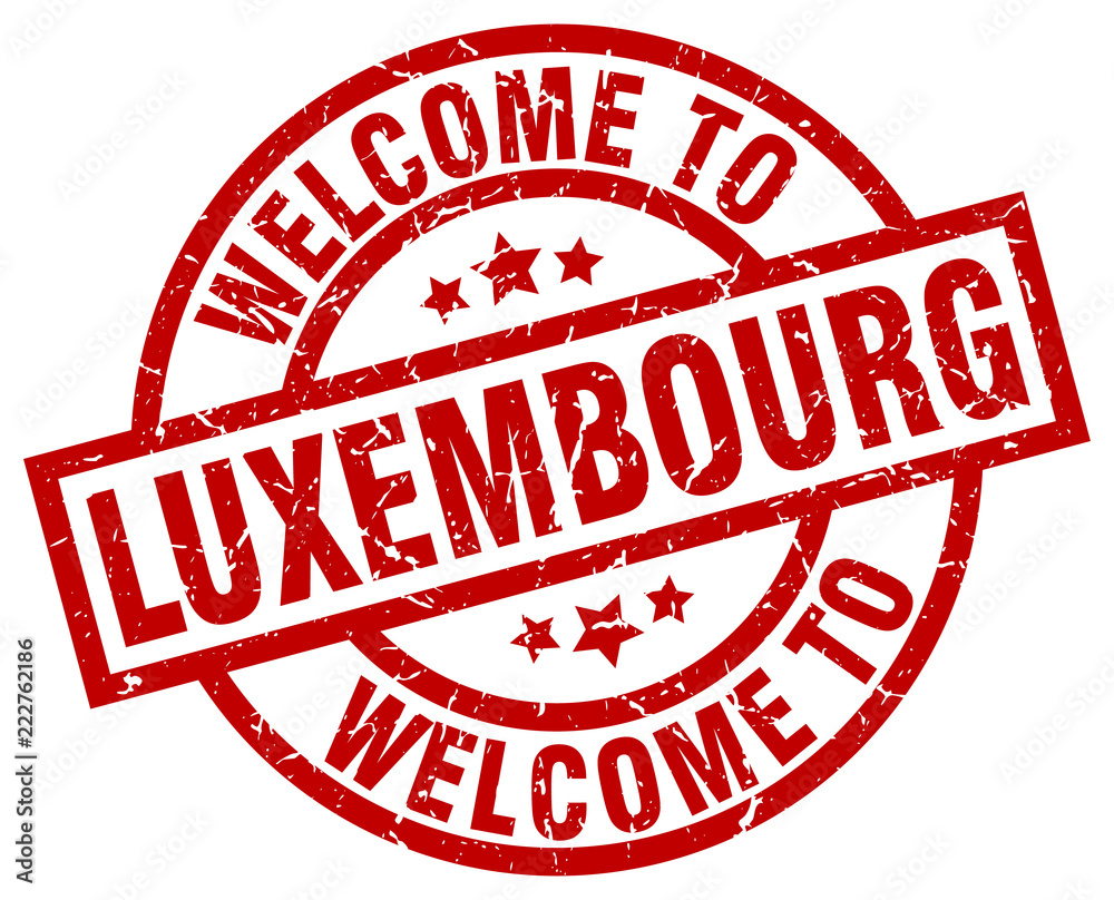 welcome to Luxembourg red stamp welcome to Luxembourg red stamp