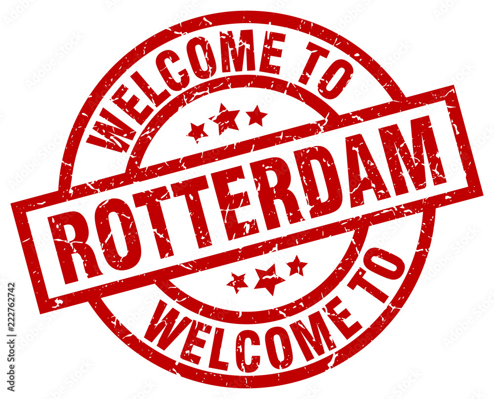 welcome to Rotterdam red stamp welcome to Rotterdam red stamp
