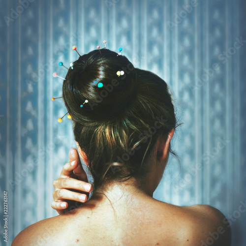 Femme d'intérieur photo