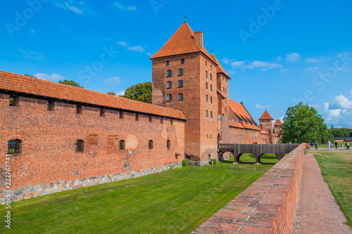 Malbork medieval teutonic castle in Poland
