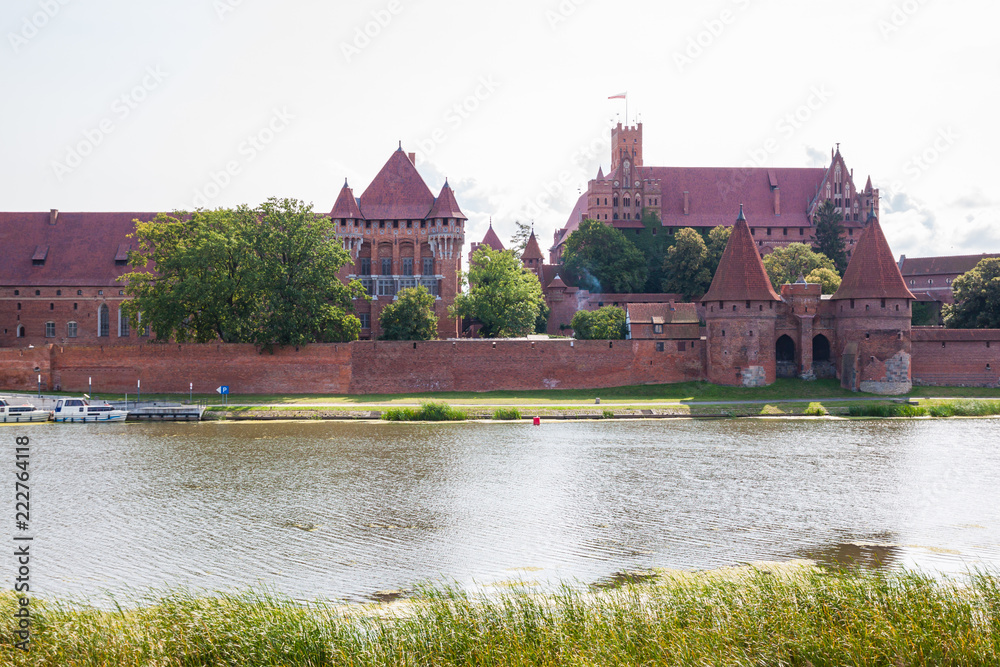 Fototapeta premium Malbork medieval teutonic castle in Poland