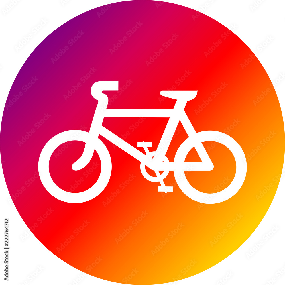 Icono ilustración bicicleta