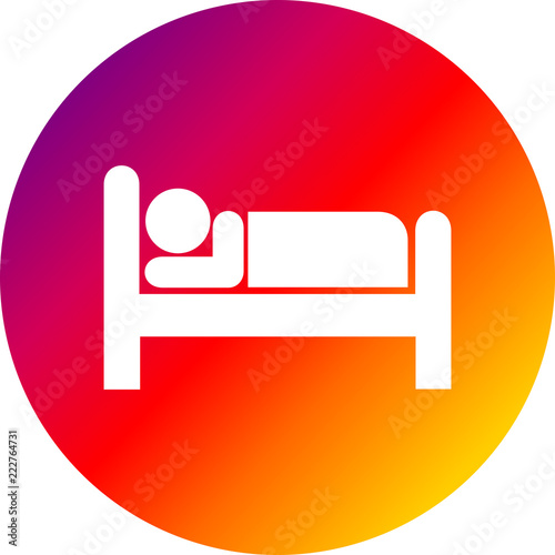Icono ilustración dormir hotel 