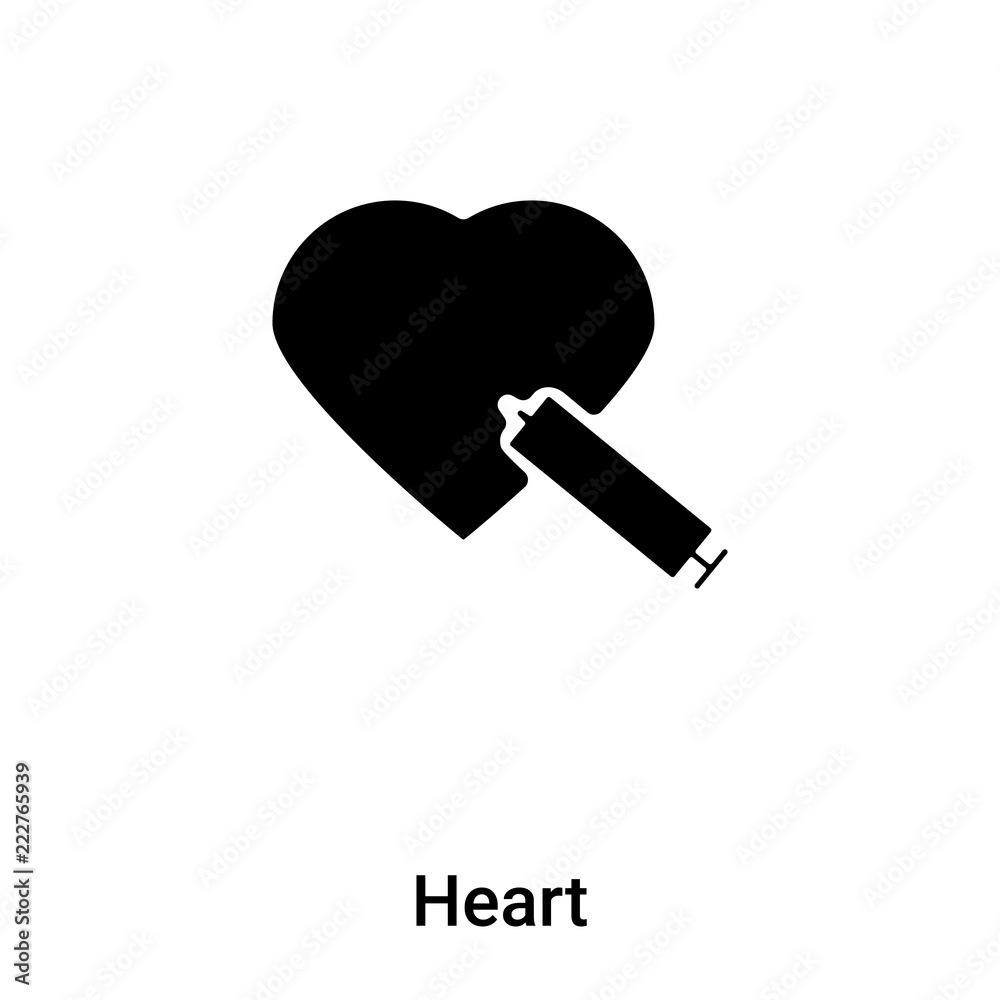 Heart icon vector isolated on white background, logo concept of Heart sign on transparent background, black filled symbol Heart icon vector isolated on white background, logo concept of Heart sign on transparent background, black filled symbol