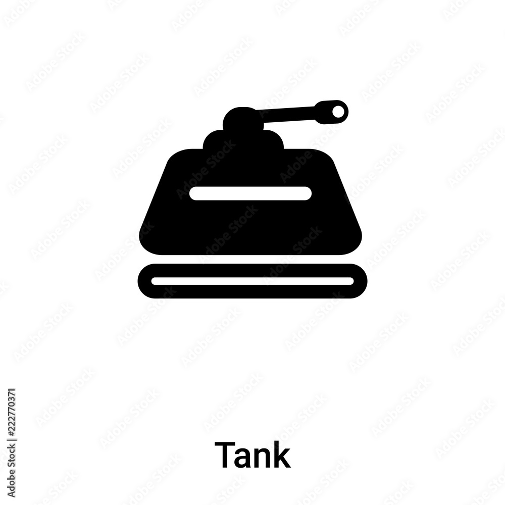 Tank icon vector isolated on white background, logo concept of Tank sign on transparent background, black filled symbol Tank icon vector isolated on white background, logo concept of Tank sign on transparent background, black filled symbol