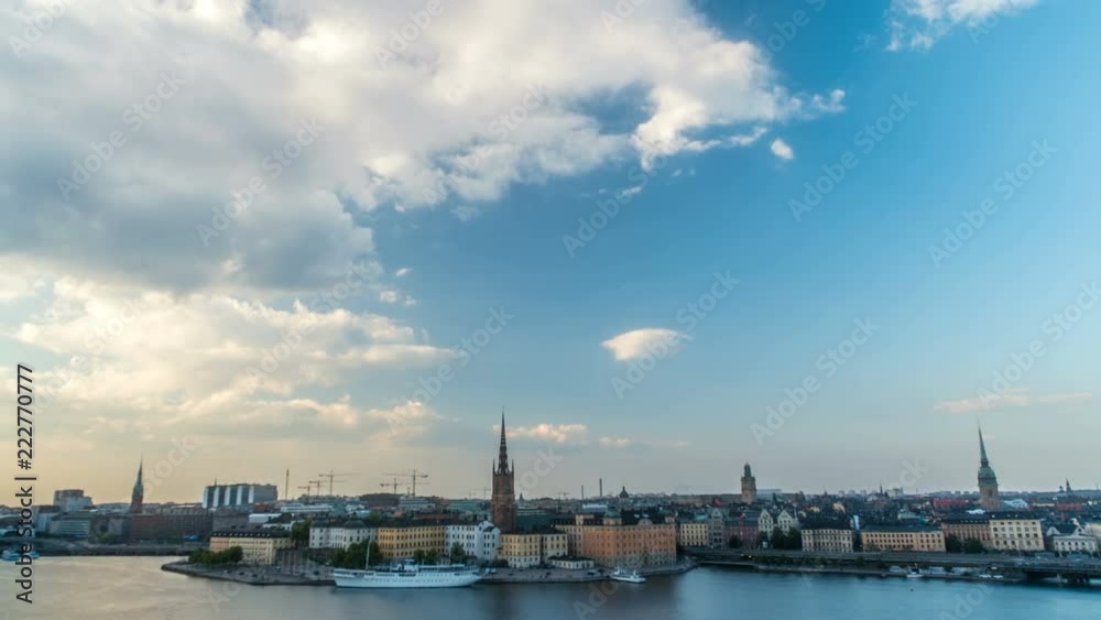 Beautiful Sunset over Stockholm Sweden Time Lapse Beautiful Sunset over Stockholm Sweden Time Lapse