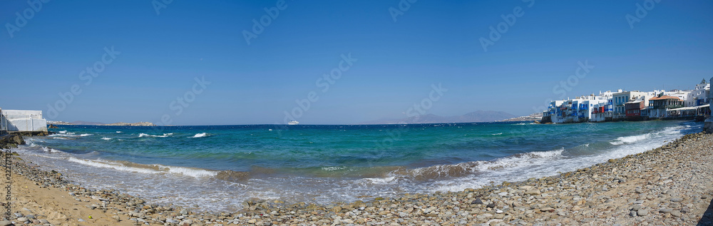 Chora village ( Little Venice ) - Mykonos Cyclades island - Aegean sea - Greece Chora village ( Little Venice ) - Mykonos Cyclades island - Aegean sea - Greece