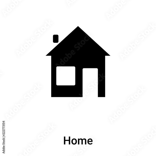 Home icon vector isolated on white background, logo concept of Home sign on transparent background, black filled symbol