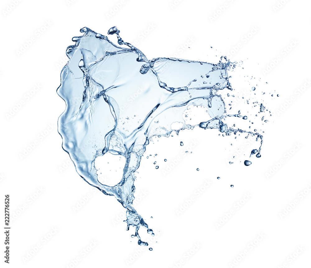 water splash isolated on white background