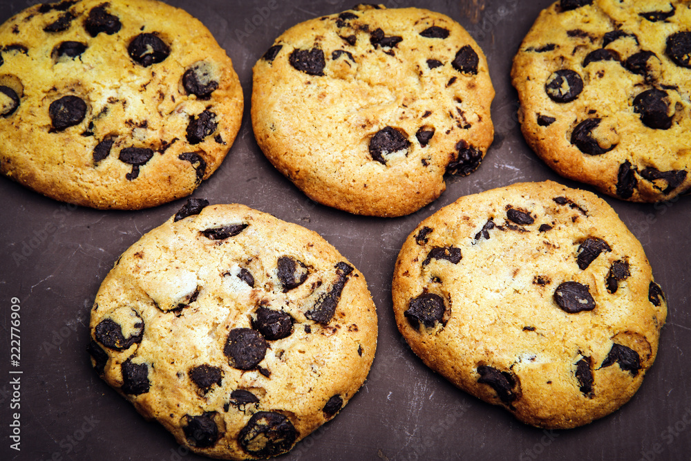 cookies on a black background cookies on a black background