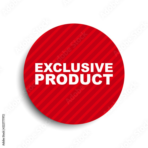red circle banner element exclusive product