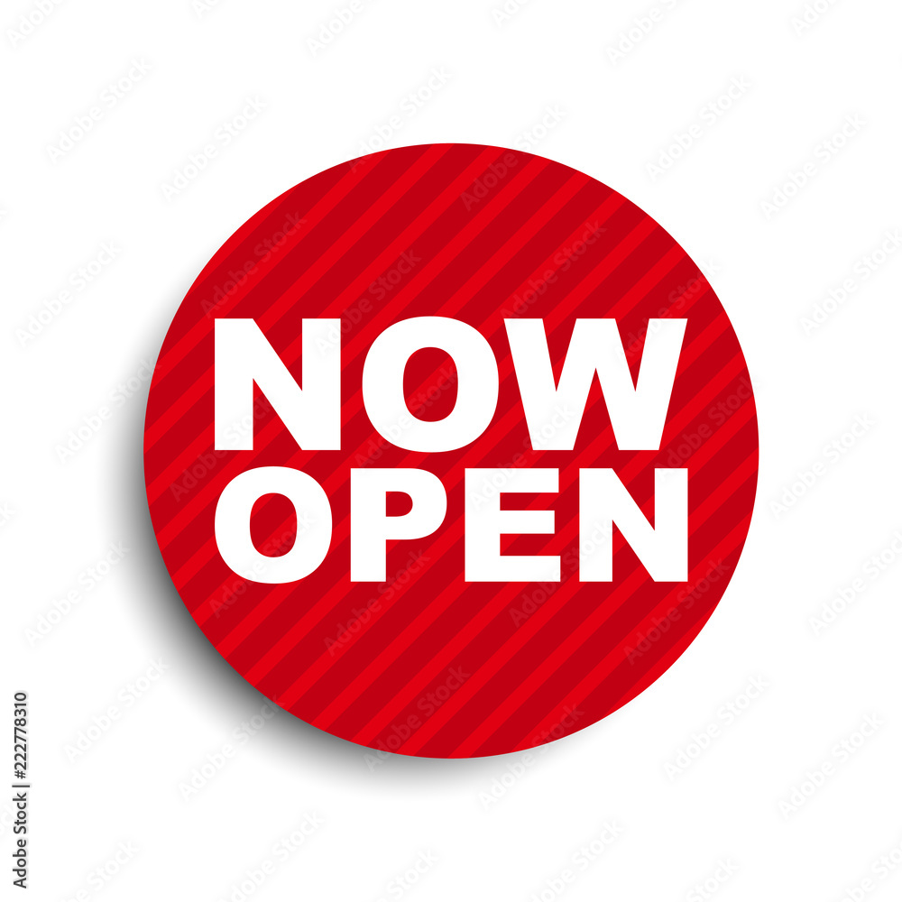red circle banner element now open red circle banner element now open